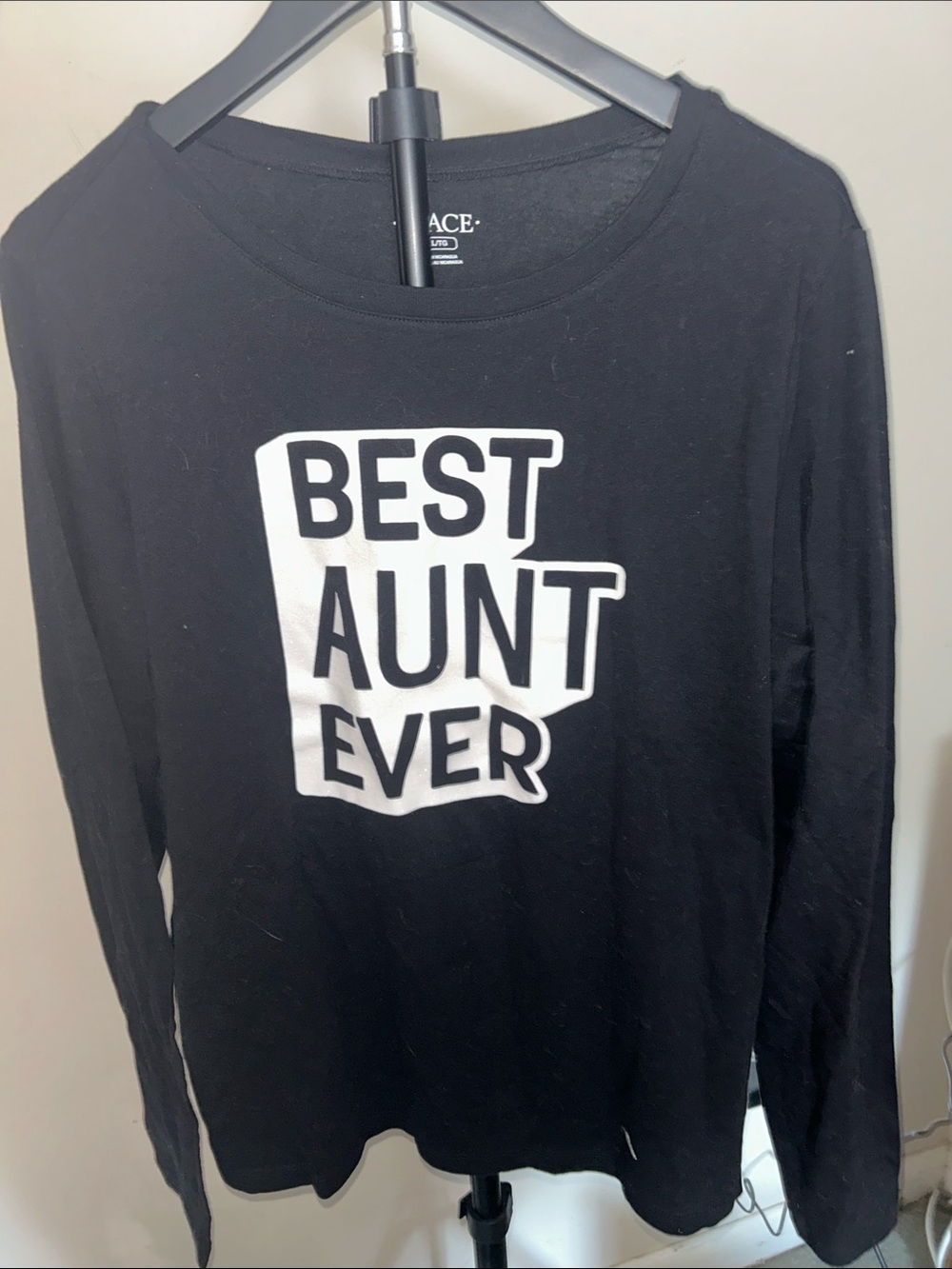 The Children's Place Black "Best Aunt Ever" Long Sleeve Top